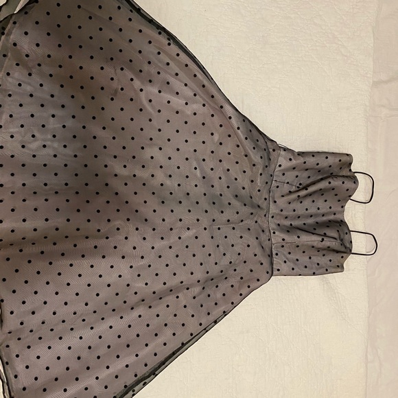 1950s hoopskirt polka dot dress - Picture 6 of 6